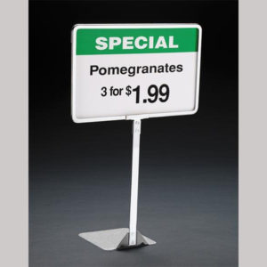 Chrome Sign Frames with Neck (Set of 5)