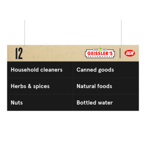 Custom Aisle Directory (4 ft. x 2 ft.)