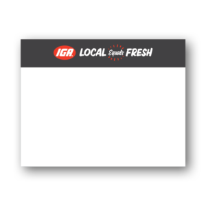"Local Equals Fresh" Display Signs