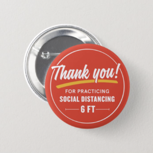 "Social Distancing" Buttons (Set of 20)