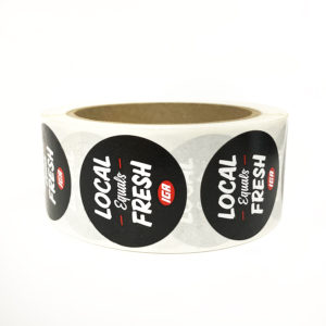 "Local Equals Fresh" Stickers