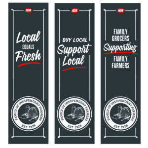 "Local Equals Fresh" Aisle Blades (Set of 15)