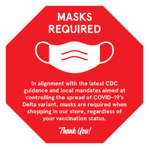 IGA, Covid Masks, Required, 11x11