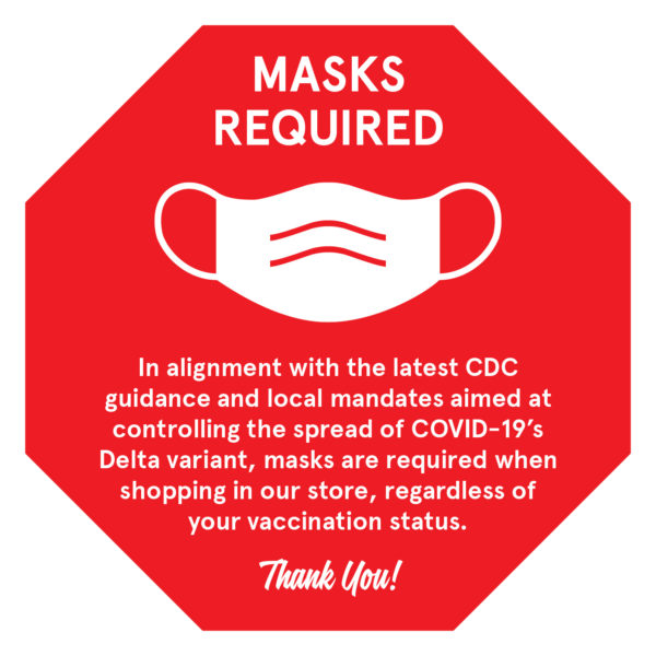 IGA, Covid Masks, Required, 11x11