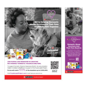 Purina 'Purple Leash Project' - Aisle Blade + Stanchions