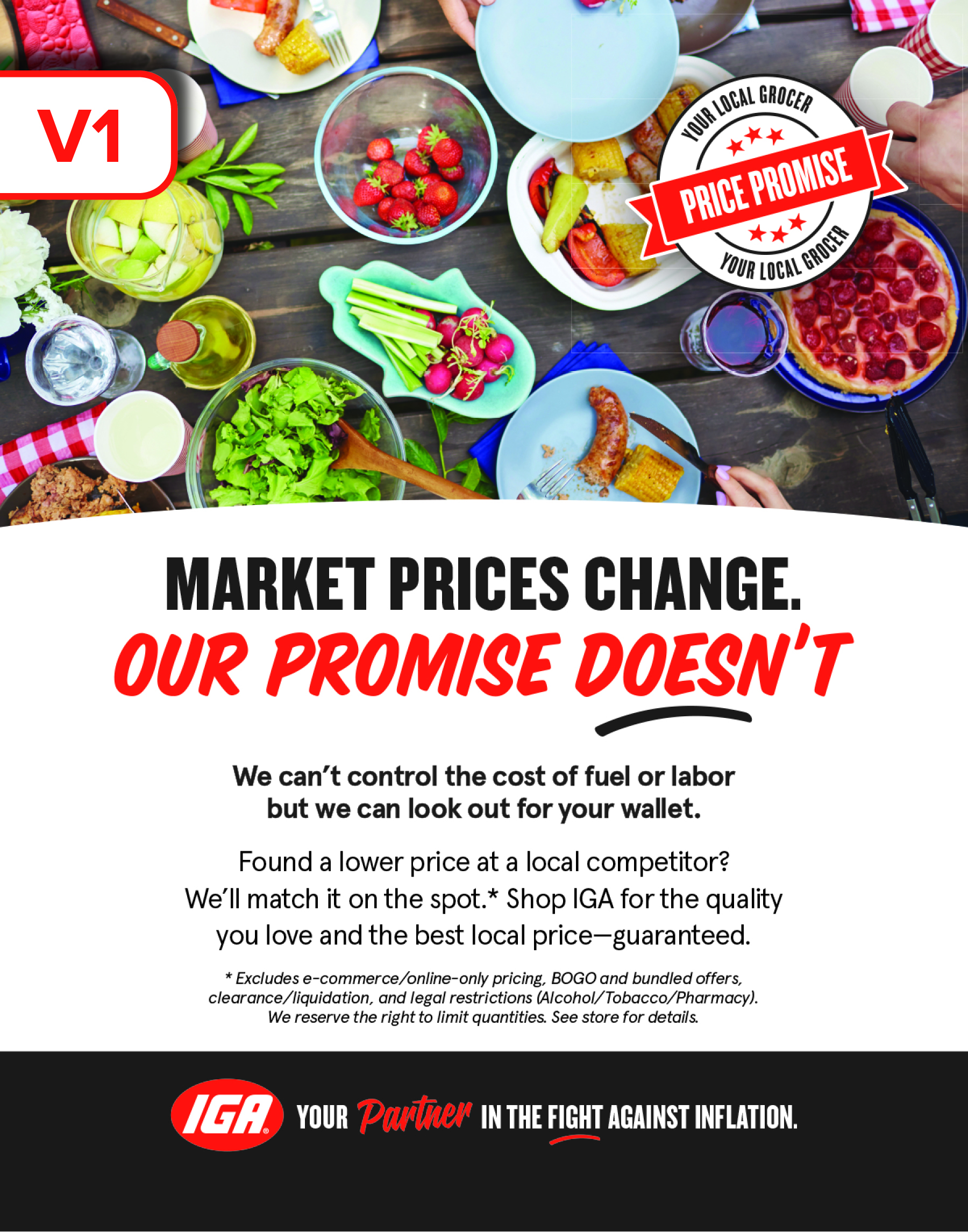 Price Promise Sign Kit – IGA Signs